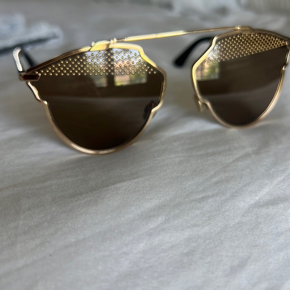 dior gold sunglasses